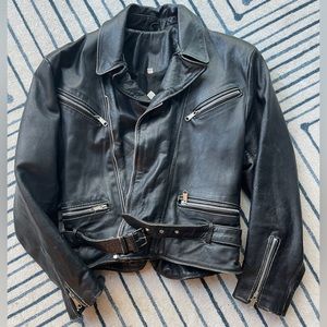 Vintage Leather Bike Jacket